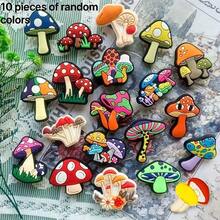 20pcs Mushroom Series, Colorful Mushrooms, Green Mushrooms, Fungus Shoe Decorations, DIY Accessories, High Quality Popular Decorative Items, Bubble Slippers, Sandals, PVC Shoe Decorations, Beach Bag Accessories, Great Gift - Multicolor - View 13