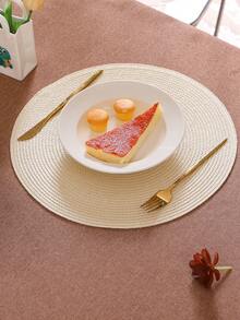Bộ 1/4/6 miếng lót bàn ăn tròn đan, 15 inch, có thể giặt, chống trượt, chịu nhiệt, dùng trang trí bàn, lót bình hoa, phù hợp cho nhà bếp, phòng ăn, tiệc sinh nhật, đám cưới, tiệc đón bé sơ sinh, mùa tựu trường, tụ họp gia đình và các dịp khác - Nhiều màu - Xem 4