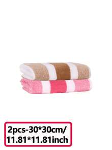 2pcs Striped Bath Towel Set | Ultra Soft, Quick Dry And Super Absorbent, Suitable For Home Bathroom, Perfect For Couples And Adults, Also Can Be Used As Travel Or Beach Towel - Multicolor - View 10