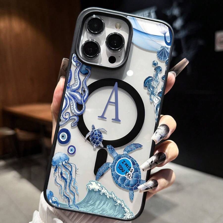 Funda magnética para teléfono con temática de Halloween para Apple y , con diseño de poción, calavera y sombrero de mago, compatible con carga inalámbrica Magsafe, ofrece protección contra caídas con un marco de TPU duradero y un diseño elegante resistente a los arañazos, adecuada para modelos de y , una funda para teléfono creativa y misteriosa. - Estilo 1 - Ver 1