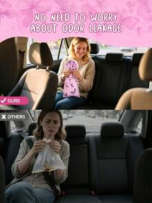 10pcs Vomit Bags, Car Trash Bags, Suitable For Motion Sickness, With Built-In Buckle Design, Leak-Proof, Applicable For Road Trips, Airplane, Outdoor Emergency Trash Bags, Travel, Emergency Toilet And Multi-Purpose Vomit Bags - Multicolor 3 - View 3