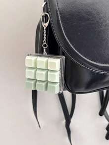 9-Key Magic Cube Pressure Relief Button Toy, Creative Keyboard Pendant Bag Decoration, Car Keychain, Bag Charm, Keychain Accessory, Keyboard Design, Adult Fidget Keychain, Pressure Sensing Keychain, Soothing Keychain, Focus & Relaxation Zipper Keychain - Multicolor - View 8