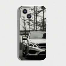 Funda de teléfono Car M-Mercedes-Benz-Back compatible con 16,15,14,13,12,11 Plus, Pro Max, XS, X, XR, SE, Mini, 8, 7, cubierta de silicona suave negra, funda compatible con funda 17 Pro Max, funda 17 Pro, funda 17, funda 16, funda 16 Pro Max, funda 15 - Z3 - Ver 1