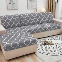 1pc Printed S/M/L Elastic Sofa Cushion Cover, Sofa Seat Cushion Protector, Suitable For Modern Daily Use And Bathroom - Multicolor - View 8