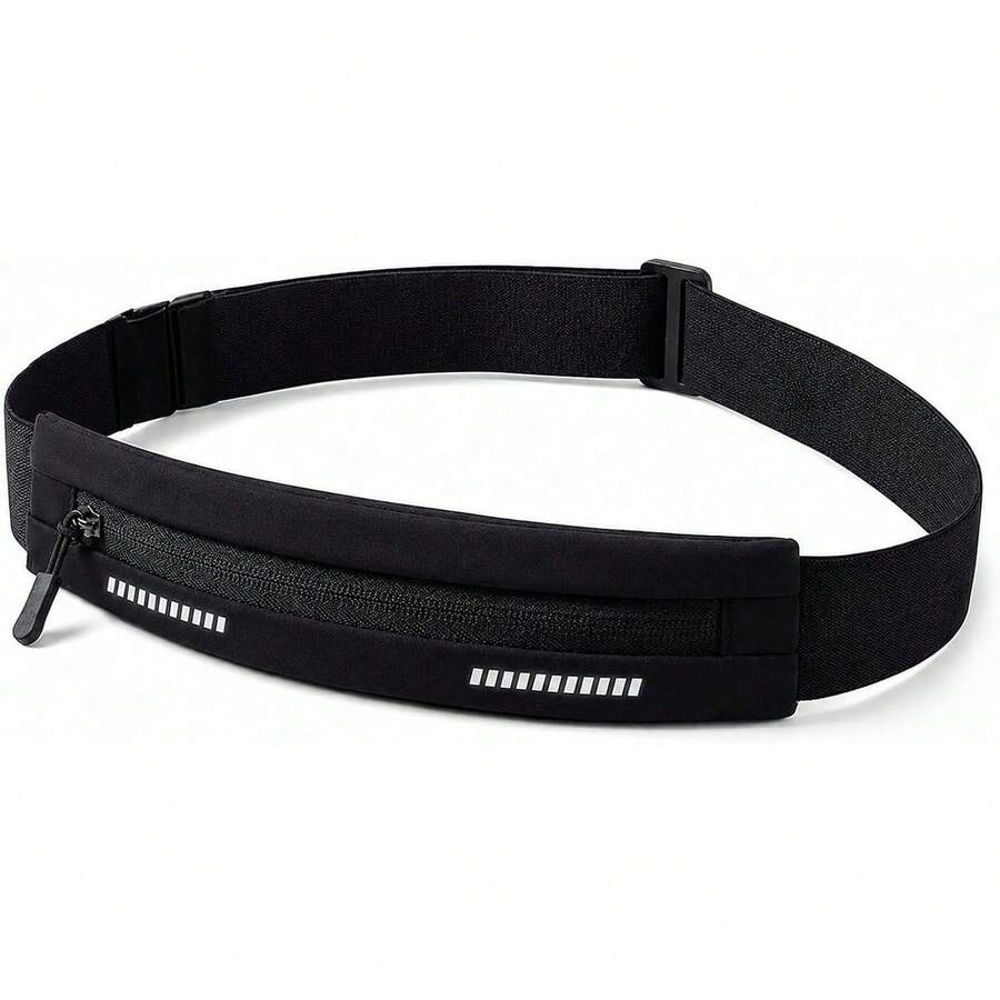 Unisex Slim Running Waist Belt, No-Bounce Phone Holder Waist Bag, Suitable For IPhone Pro Max And All Smartphones, Lightweight Sweat-Proof Running Gear, With Reflective Stripes, Suitable For Jogging, Workout, Walking. - Multicolor - View 1
