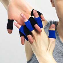 10PCS Multi-Color Stretchable Finger Support Sleeves, Suitable For Sports Basketball, Volleyball, Badminton, Tennis, Daily Protection For Finger Recovery, Flexible Finger Protection Function - Multicolor - View 10