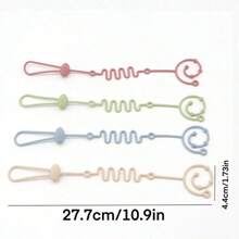1pc Silicone Stroller & High Chair Hanging Chain With Rugby Design, Works For Bottles, Teethers And Toys, Anti-Lost, Durable And Easy To Clean - 1pc Rugby Ball - View 8