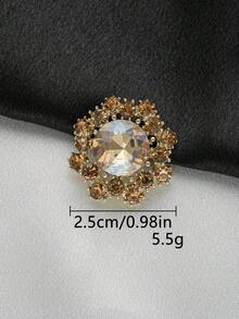 5pcs/Pack Multi-Color & Size Rhinestone Hollow Classical Metal Buttons For Coats & Jackets, DIY Decorative Buttons, Exquisite Craftsmanship, Handmade Sewing Supplies, Garment Accessories - Multicolor - View 24