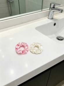 1/2/3/6 Pcs Floral Heart Print Double Layer Waterproof Hair Bonnet Elastic Adjustable Oil Resistant Soft Skin Multifunctional Cap For Skincare Makeup Cooking Hair Drying Washing Bathroom Dorm Travel Back To School Portable Adult Hair Protector - Multicolor - View 10