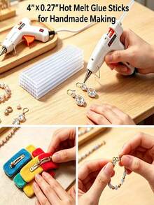 10pcs/20pcs Hot Glue Sticks, 10cm X 0.72cm Mini Size Transparent High Temperature Glue Sticks, Suitable For Crafts, DIY And Home Repair Needs - Hot Melt Adhesive - View 5