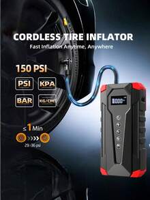 7-In-1 Car Emergency Jump Starter, 5000A 150PSI Air Compressor, 12V Portable Car Battery Jump Starter, Emergency Tool Kit - DDQ-1013 - View 5