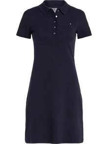 1985 Slim Pique Polo Dress SS Vestido Mujer - Multicolor - Ver 1