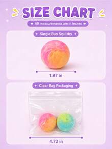 Schylling Juguete Sensorial Squishy Fidget, Juguete de Apretar de Bollo de Gelatina de Cristal Transparente con Degradado Arcoíris, Decoración Calmante de Bolsillo Mini para TDAH & Autismo, Juguete Suave para Alivio del Estrés & Ansiedad, Relleno de Calcetín & Regalo de Fiesta de Aula para Niños, Adolescentes, Niñas & Niños - Multicolor - Ver 6