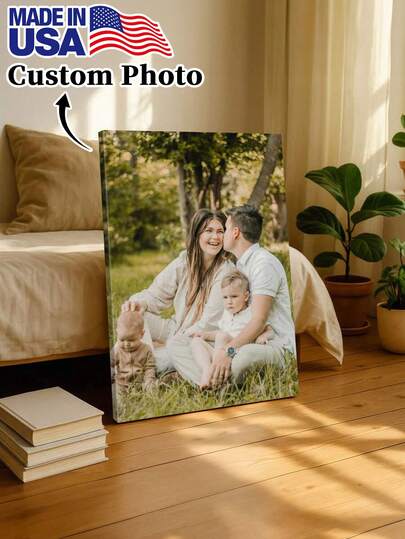 1pc Customized Canvas Photo Print, Optional DIY Frame Or Frameless Poster, Customized Canvas Mural, Suitable For Bathroom, Bedroom, Office And Living Room Art Mural, Wall Decor, Perfect Gift For Friends And Family, Unique Ideal Gift