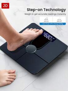 [Báscula Electrónica] Báscula de Gran Capacidad de 390 Lbs, Plataforma Extra Ancha Máquina de Pesaje Digital para Baño, Con Pantalla LCD Retroiluminada, Dígitos Grandes Precisos y Fáciles de Leer - A - Ver 3
