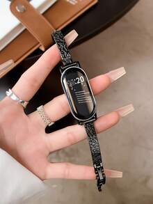 Daily Elegant Versatile Watch Band, Multi-Element, Light Luxury Elegant Niche High-End Ice Crystal Bracelet Design, Compatible With Xiaomi Band 10/9/8 Size, Quick Release Buckle Design, NFC Version Shared Function, Multi-Function High-End Smart Sports Couple Watch Band Accessory - Multicolor - View 5