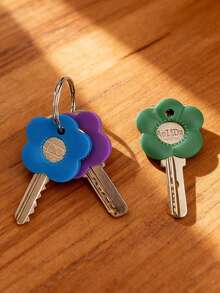 20/16/12/6/3/1pc Colorful Flower Keycaps (With Labels), Color Coded Keycap Covers, Suitable For Home/Office Keyboards; Soft Touch Keycap Covers With Identification Labels For Quick Key Identification; Fashionable And Easy To Install Key Organizer - Multicolor - View 10