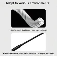 TRTY 1pc/2pcs Car Tailgate Cargo Box Cable, Tailgate Lift Support Cable, Length: 40cm/15.74 Inch Replacement Part OE:65770-04030 6577004030, Suitable For Tacoma Pickup 1995 To 2003, Truck, Car Cargo Box Rear Tailgate Accessories, Also An Ideal Holiday And Birthday Gift - Cargo Box Tailgate Support Cable - View 9