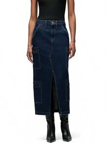 Hudson Falda Midi reconstruida Falda para Mujer - mezclilla, Denim Rinse - Ver 11