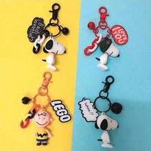 1pc Charlie Snoopy Cute Personalized Creative Cartoon Bag Charm, Suitable As Small Gift For Fans, Family And Friends [Random Style] - Multicolor - View 5