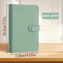 1pc 2026 New PU Money Saving Book, A6 Large Capacity Cash Storage Album Holds 100 Bills, Organizer For Banknotes, Photos, Stamps & Cards, Includes 50 Sleeves, Ideal Holiday Gift,Random Color And Style - Multicolor - View 8