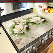 1pc 2D Floral Kitchen Countertop Mat, Diatomaceous Earth Material, Highly Absorbent, Suitable For Tableware, Coffee Machine, Microwave, Etc. Fashionable Watercolor Design, Ideal Choice For Modern Kitchen. - Multicolor - View 8