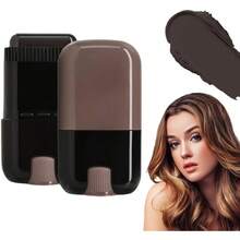 Tinte Para Cabello Con Peine  y Práctico Para Retoques Rápidos, Touch Up Comb 2 en 1 Coreano, Barra Portátil Para Retocar El Color Del Cabello Con Peine Para Mujeres y Hombres (Negro) - Negro - Ver 8
