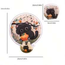 4pcs Cute Cat Folding Fans - Lucky Cat Design, 2-In-1 Cooling Portable Handheld Fan, With Storage Bag, Summer Accessory, Holiday Gift (Cat Pattern Style) - Reflector - View 4
