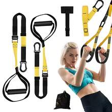 1 Set Gym Resistance Training Kit - Full Body Home Fitness Set, Includes Suspension Training Straps, Door Anchor, Handles And Storage Bag, Suitable For Strength Training, Flexibility Exercises And Indoor/Outdoor Fitness - A - View 3