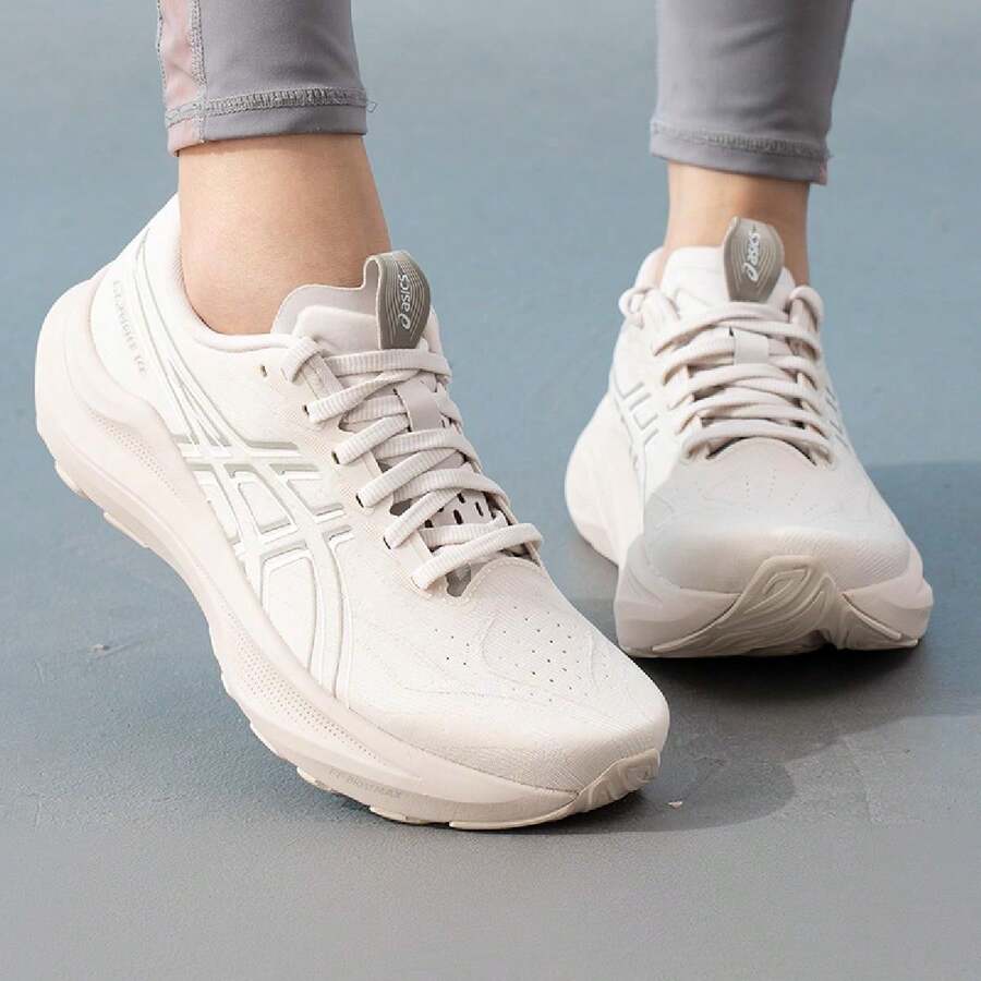ASICS 2026 GT-2000 14 Chaussures de sport pour femmes à la mode, respirantes, résistantes à l'usure, amorties, légères, basses, pour la course - 1012B843-250/Beige/Blanc - Voir 1