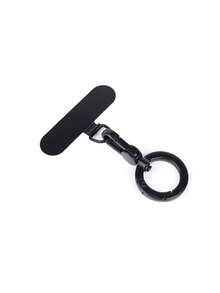 Stainless Steel Circular Spring Clip And Strap Combination | 360° Rotatable Ultra-Thin Metal Patch, Suitable For Mobile Phone Lanyards, Universal Mobile Phone Accessories - Multicolor - View 4