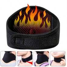 Self-Heating Neck Support, 5 Skin-Friendly Magnets, Lightweight Hook And Loop, Comfortable Heated Neck Wrap - View 5