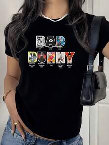 GráFicos Que Representan El Crecimiento ArtíStico Con Portadas De áLbumes Y SíMbolos Coloridos Muestran Un Viaje Musical Oficina Mexico Gym Y2K Blusas Bonitas - Negro - Ver 1