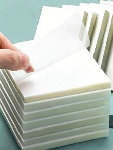 300/250/200/150/100/50/10pcs Transparent Sticky Notes, Adhesive Function Simple Memo Pads, High-Value Waterproof Marker Stickers, Suitable For Notes, Messages, Memoranda, Ideal For School Supplies And Office Supplies, Perfect For Students, Office Workers And Home Use - one-size - View 3