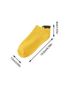 10 Pairs Women's Breathable Comfortable Versatile Soft Socks, Low-Cut Low-Top Sweat-Absorbent Couple Japanese Style Ear-Design Short Socks - Multicolor - View 4