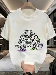 Camiseta Unisex de  de Manga Corta y Cuello Redondo – Ideal para Fiestas, Fresca y Transpirable, Básica para Hombres, Uso Casual Diario, Regalo de Cumpleaños Perfecto - Blanco - Ver 1