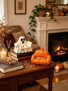 1pc Halloween 3D Printed Ghost Sofa & Pumpkin Sofa Jewelry Storage Tray, Festive Atmosphere, Halloween Theme Sofa Decor, Suitable For Halloween And Christmas Home Decoration - Multicolor - View 6