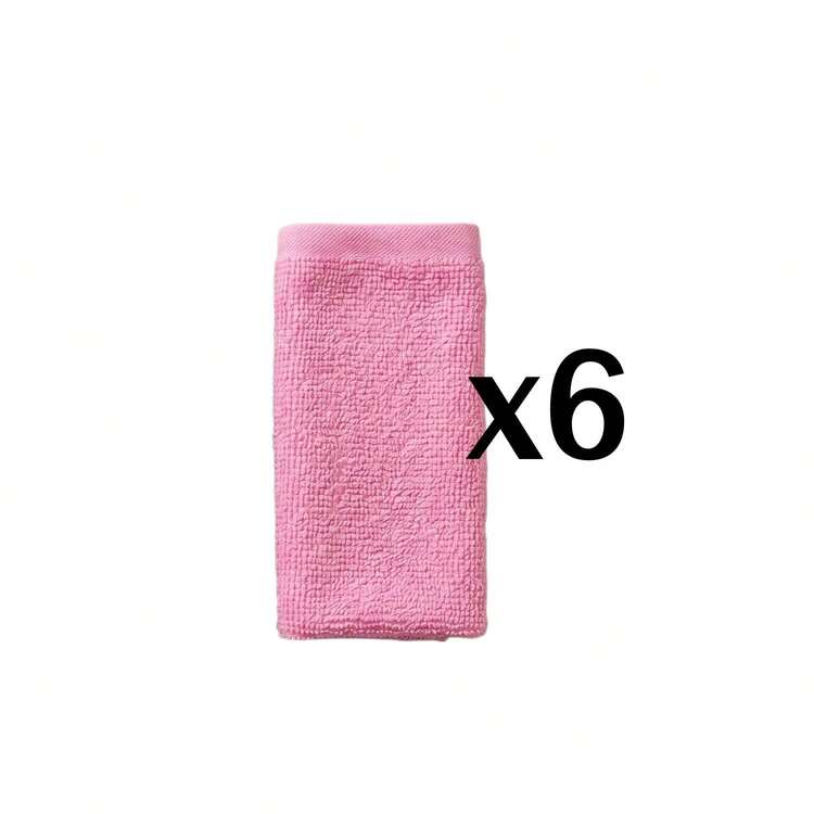 Wash Cloths 6/12/24 Pack, Super Soft & Skin Friendly Face Towel For Sensitive Skin, Reusable Washable Makeup Remover Cloth, 10x10 Inch Small Washcloths, Easy To Rinse Multicolor Facial Cleaning Cloth - Pink - View 14