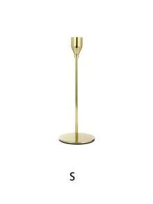 1pc Tall Metal Iron Single Head Candle Holder Ornament, Home Candle Holder Wedding, Small Candle Holder Dining Table Romantic Candlelight Dinner Decoration, Valentine's Day, Wedding Anniversary, Romantic Atmosphere - Multicolor - View 18