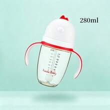 1件 180ML/280ML PPSU材質小雞造型嬰兒奶瓶 耐熱消毒 防嗆奶/防摔/防脹氣/重力球吸管奶瓶 適合6個月以上嬰兒 - 彩色 - 查看 10
