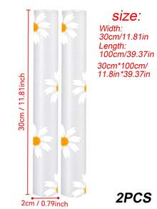 1/2 小捲 寬 30cm/11.81in 長 100cm/39.37in 菊花框櫥櫃墊，不黏防滑 EVA 內襯墊，適用抽屜、冰箱、櫥櫃與餐墊（非通用尺寸，購買前請確認是否適用，輕量防水 EVA 塑膠材質） - 彩色 - 查看 13