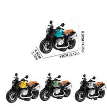 1:12 Scale Racing Motorcycle Model, Suitable As Fun Desktop Decor For Teens And Adults, Made Of Alloy And Plastic, With Spring Wheels For Movement - Multicolor - View 7