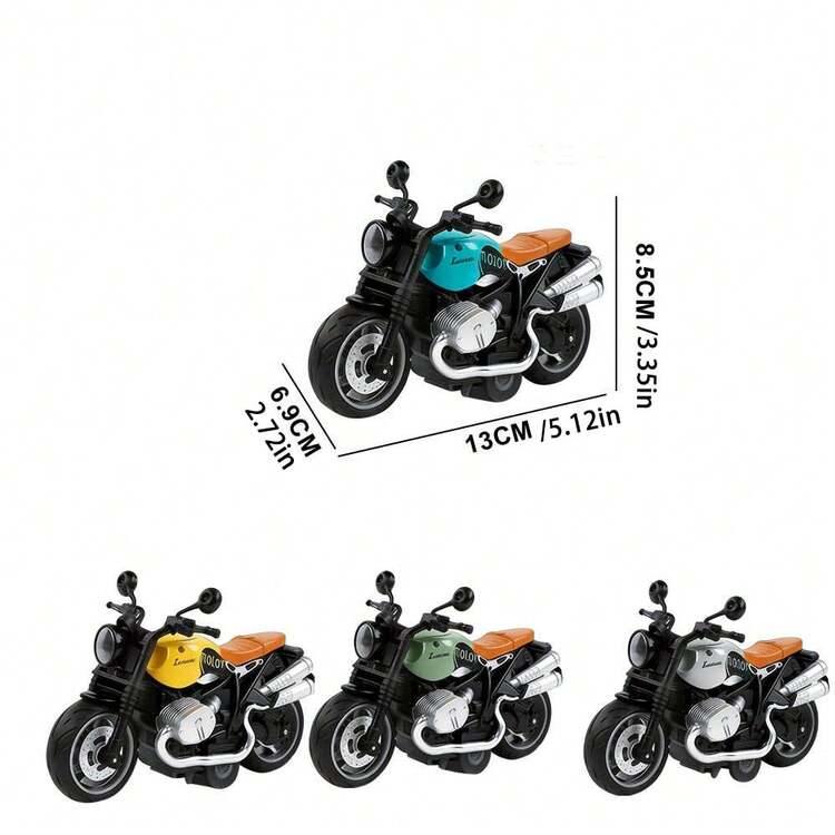 1:12 Scale Racing Motorcycle Model, Suitable As Fun Desktop Decor For Teens And Adults, Made Of Alloy And Plastic, With Spring Wheels For Movement - Multicolor - View 6
