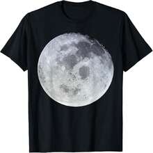 Camiseta de luna llena con fases de la luna astrología - Negro - Ver 1