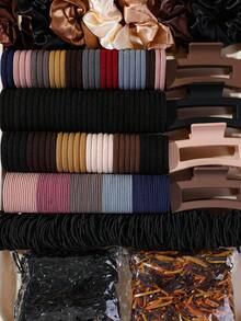 808 Stücke Mädchen Mehrfarbige Haarspangen Süße Prinzessin Haargummis Haargummi Hohe Elastizität langanhaltend Keine Haarschäden Haarspangen mit Strass Schmetterling Geeignet für den täglichen Gebrauch - Verschiedenfarbig - Übersicht 3