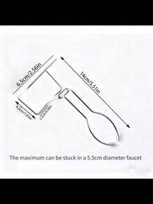 1pc Stainless Steel Sponge Holder With Adjustable Clip - Durable Kitchen Storage Rack, Suitable For Sponges And Dish Racks, Space-Saving Countertop Storage, Easy To Install Under Faucet, Kitchen Sink Sponge Holder, Durable Metal Construction - View 10