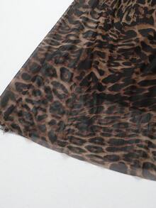 Damen Leopardenmuster Sexy Vielseitiger Rock für Date Night Out - Verschiedenfarbig - Übersicht 5
