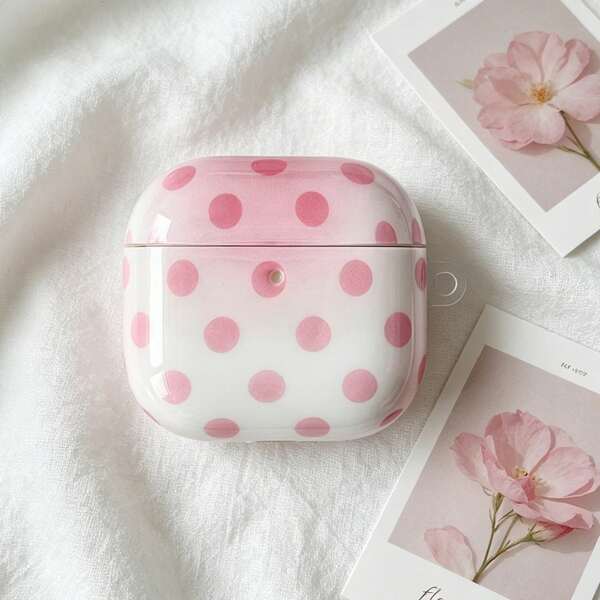 Minimalist Gentle Polka Dot Pattern TPU Wireless Earphone Protective Case Compatible With AirPods2 AirPodsPro3 AirPods4 AirPodsPro AirPodsPro2 Earphone Cover