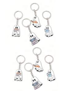 4/8pcs Halloween Pendant Keychains - Cute Cartoon Pendant Keychains, Perfect Party Gifts And Decorations - Multicolor - View 8