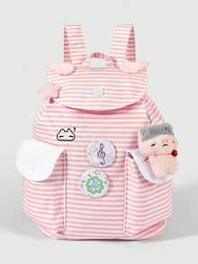 Mochila Casual Versátil, Impermeable y Portátil para Viajes al Aire Libre - Rosa - Ver 2